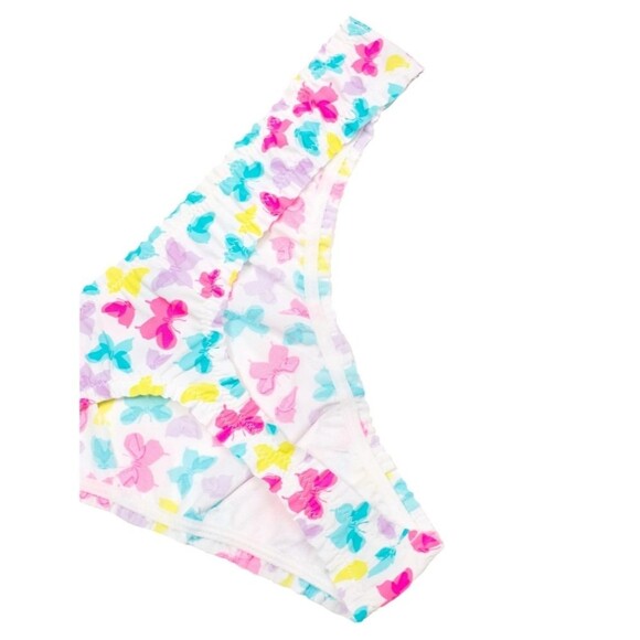 No Boundaries Juniors Freecut Ruffle Thong, Size XXXL(21) - Picture 3 of 9